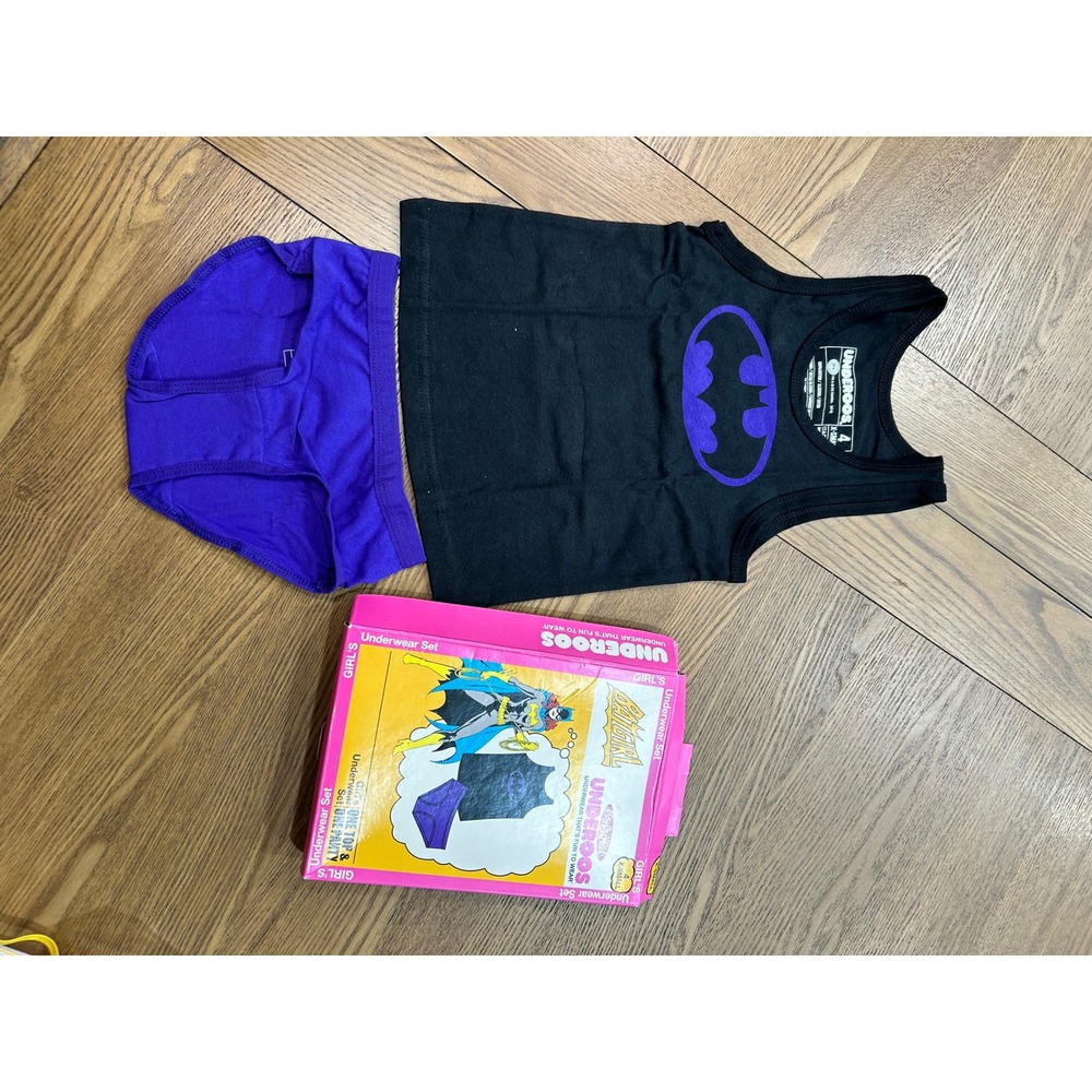 Vintage Batgirl Underoos Girls Underwear Set‎ X-Small NEW DC Comics